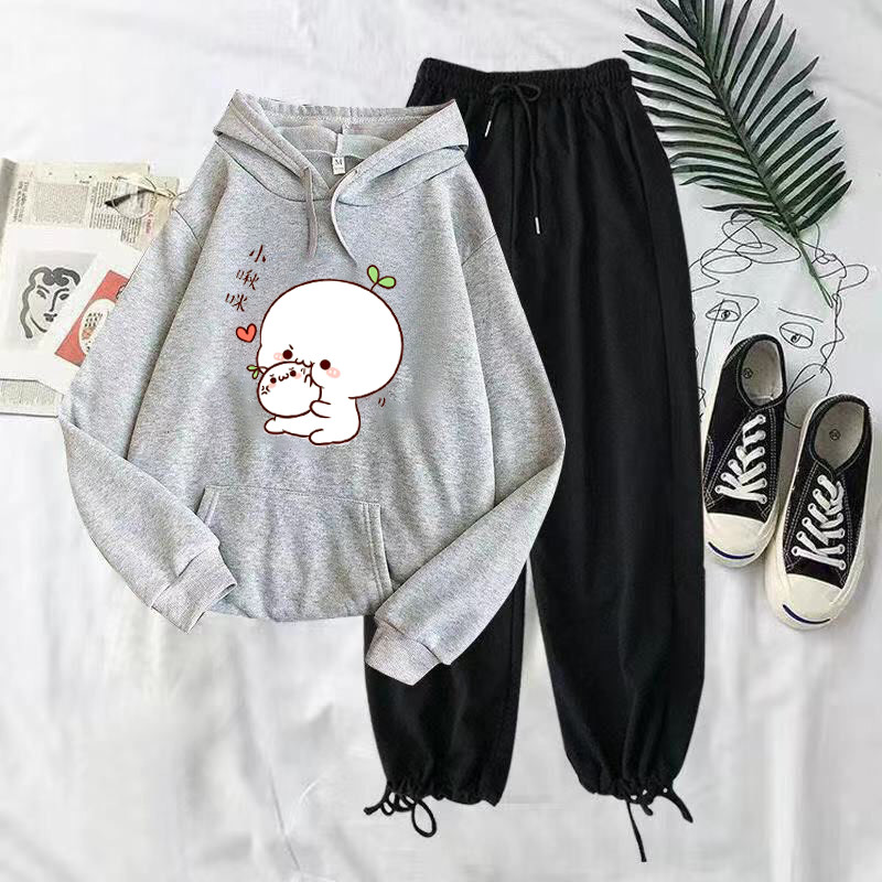 SET ÁO MŨ KÈM QUẦN RÚT DÂY