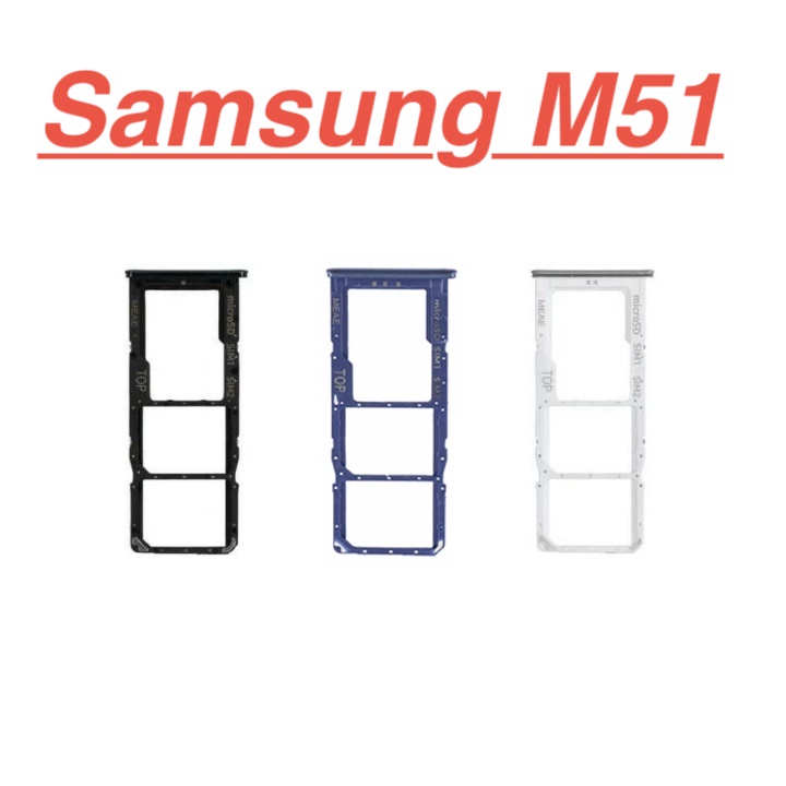 Khay sim samsung m51 khay chứa thẻ nhớ ổ sim linh kiện thay thế