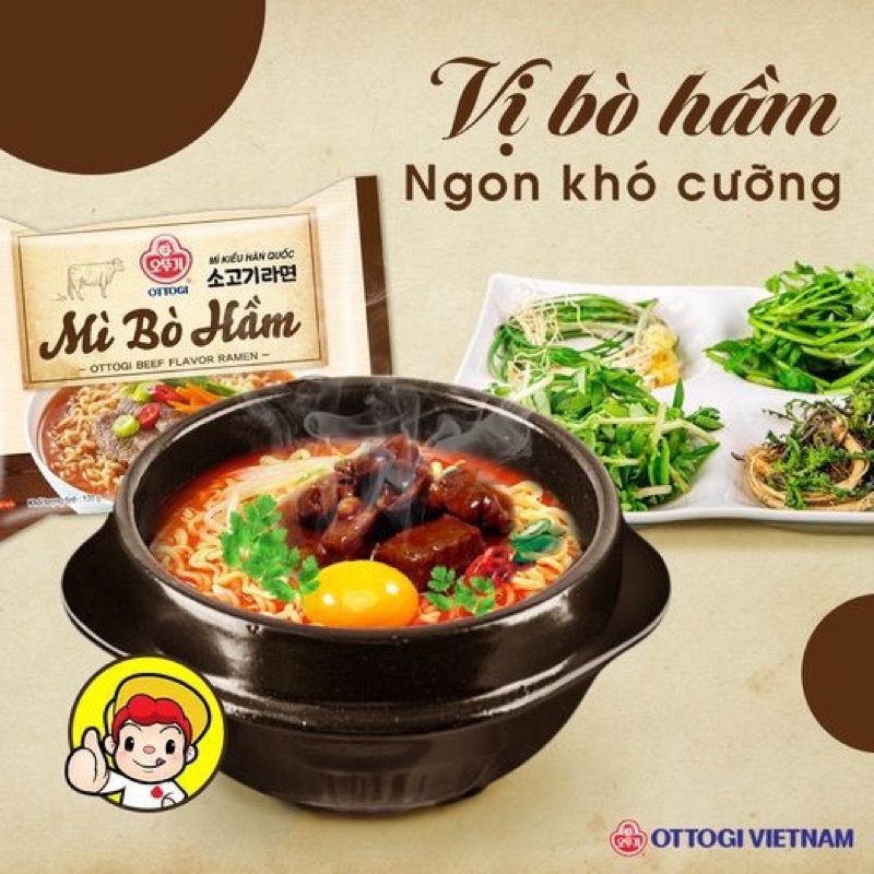 Mì Bò Hầm Ottogi Gói 120G