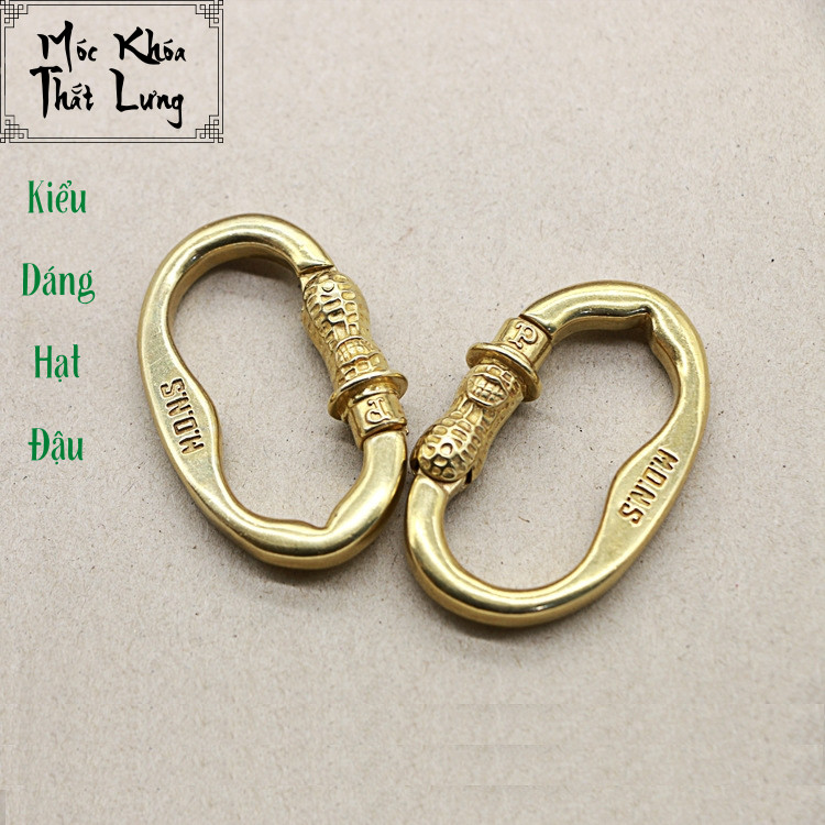 Móc Đồng Thau Treo Thắt Lưng Hạt Đậu