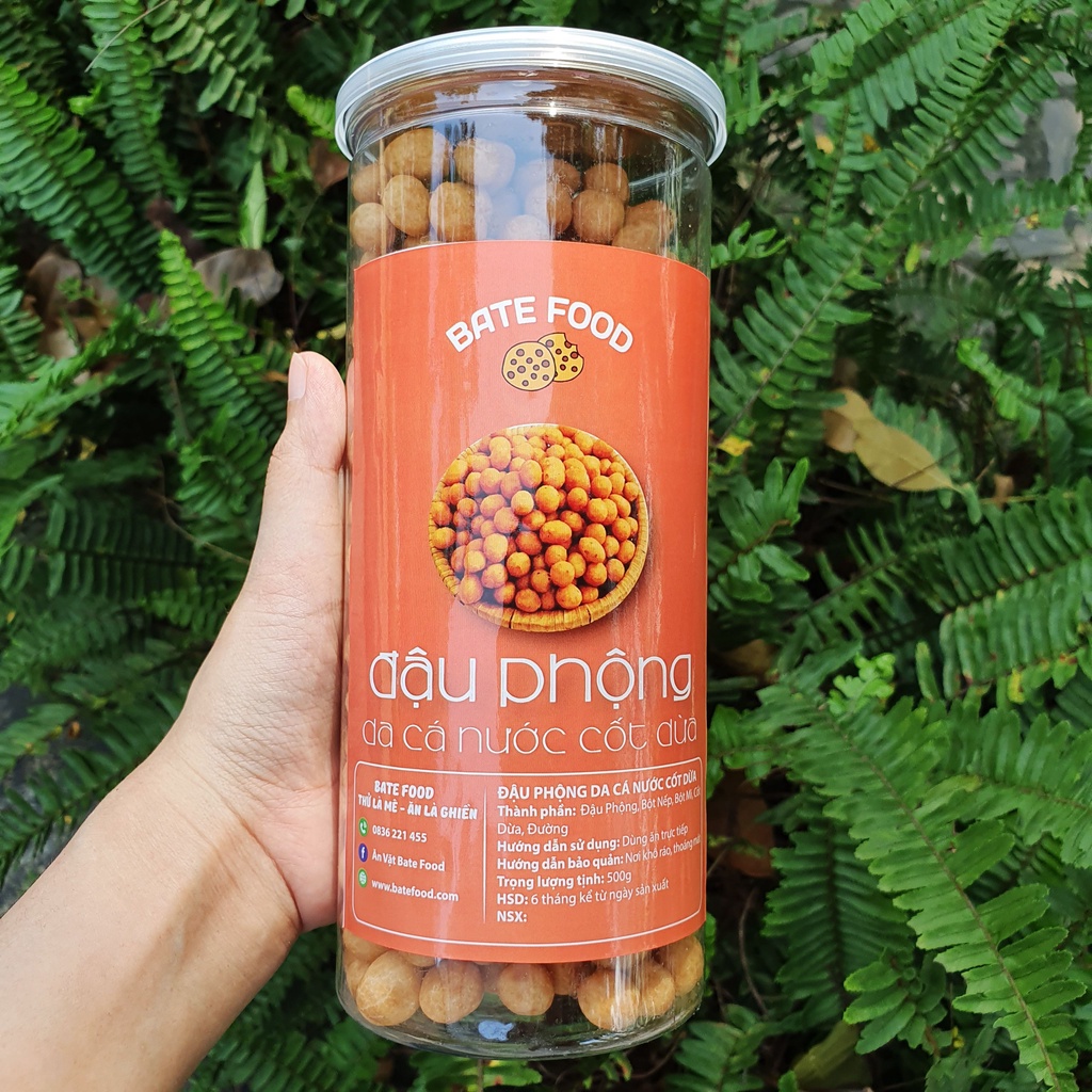 Đậu Phộng Da Cá Nước Cốt Dừa Hũ 500g