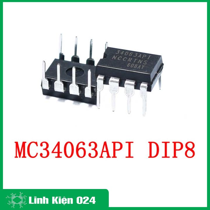 IC nguồn MC34063 DIP8 36V 1.5A chuyển đổi điện áp DC – DC