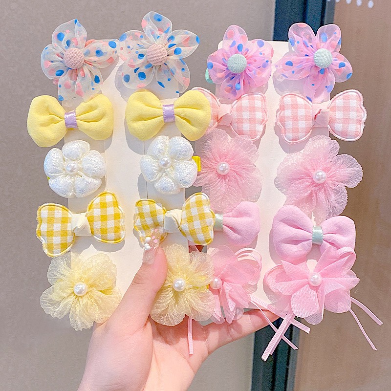 Set 10 kẹp nơ công chúa cho bé