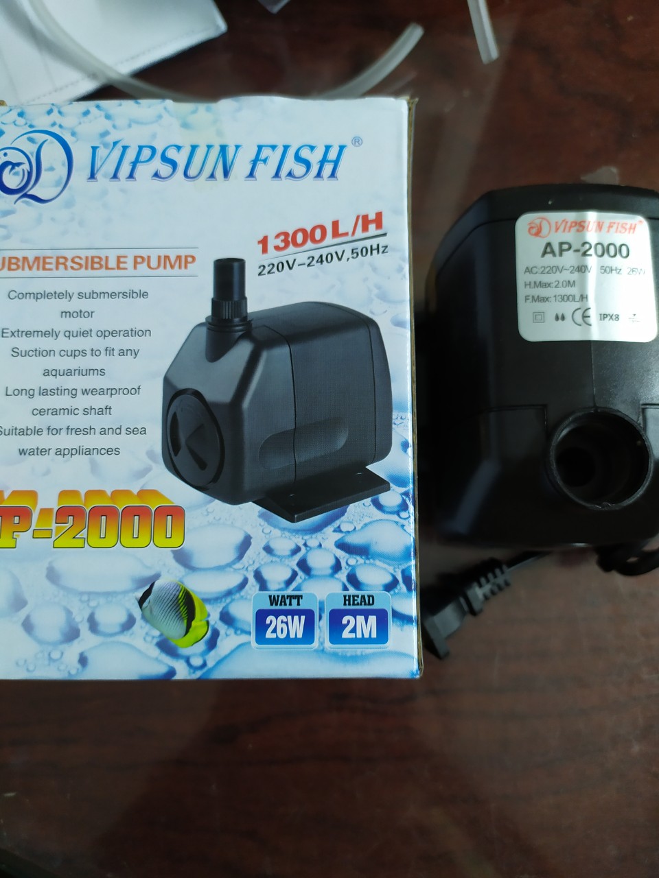 Máy Bơm Nước Hồ Cá VS  AP2000 - Máy Bơm Nước Bể Cá Cao Cấp
