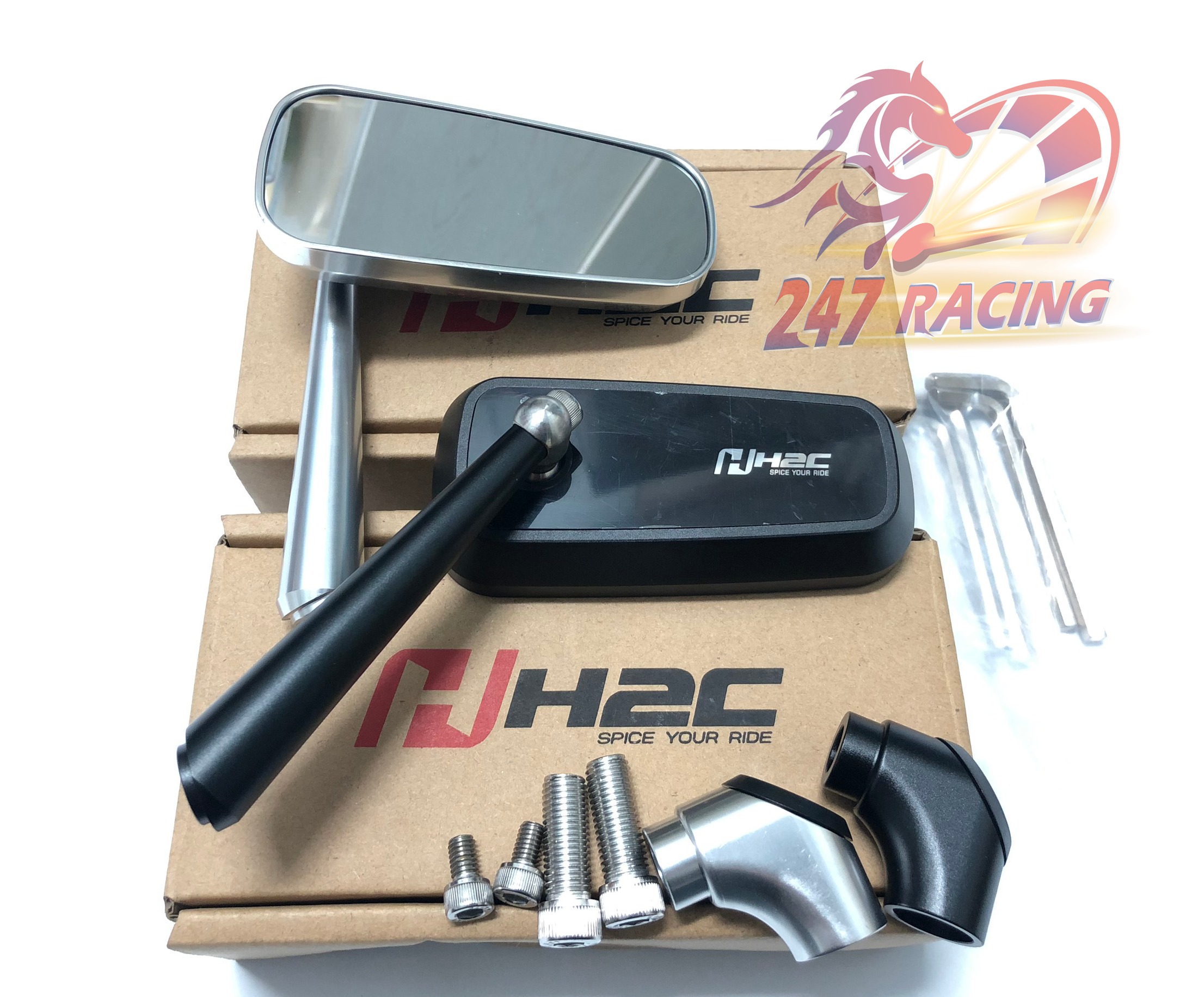 Kính Chiếu Hậu H2C Siêu Hot và Siêu Đẹp dành cho Xe Máy Vario,SH,AIRBLADE,WAVE,Exciter,WINNER..