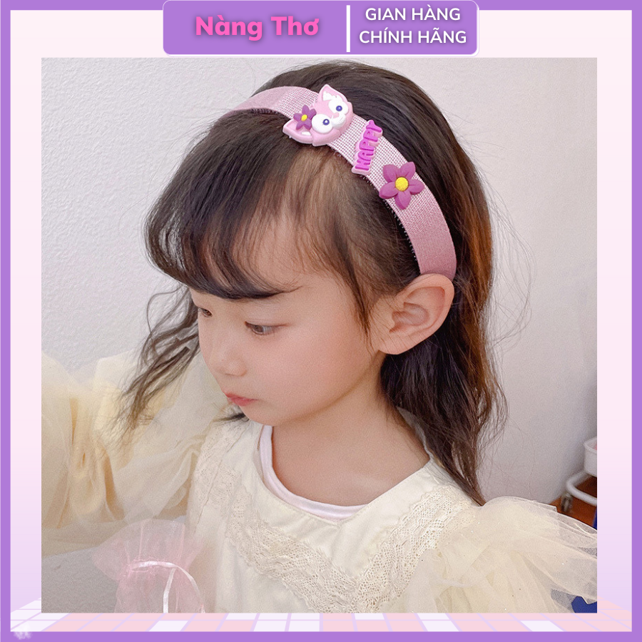 Băng Đô dán Cài Tóc Đính Nơ Phong Cách Hàn Quốc