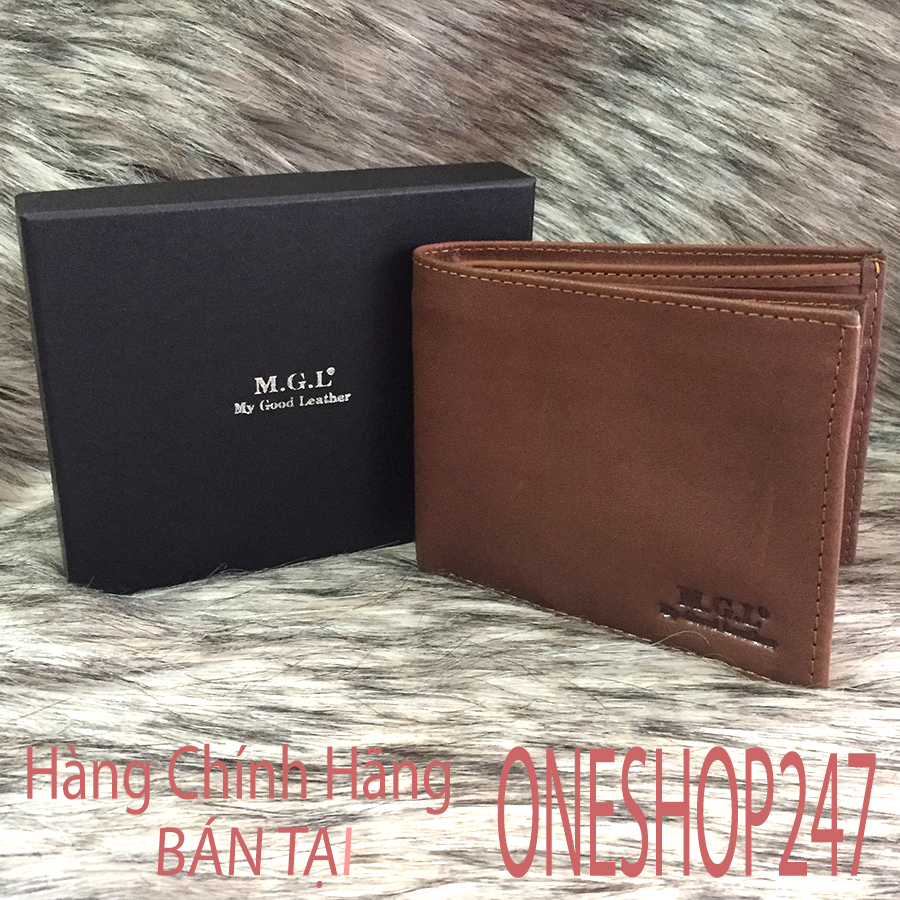 Ví Nam Da Bò , Hàng xịn, 2 ngăn dài + 1 ngăn có khóa kéo RE-A17V (Nâu)