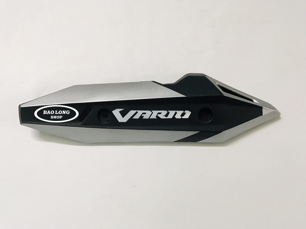 Ốp Pô Zin sơn AirBrush dành cho xe Vario 2018,2019 (màu Bạc)