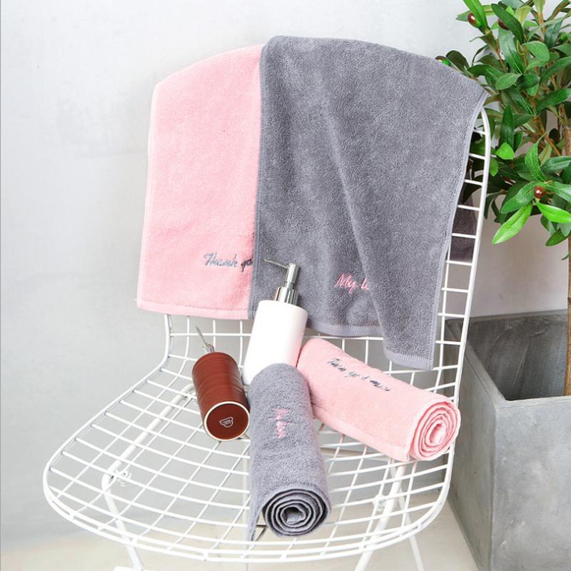 Hai Cặp Khăn Mặt 100% Cotton Rửa Đồ Gia Dụng Của Nam Giới Và Phụ Nữ Người Lớn Mềm Mại Siêu Hút Nước 100% Cotton Thể Thao Cặp Khăn Mặt