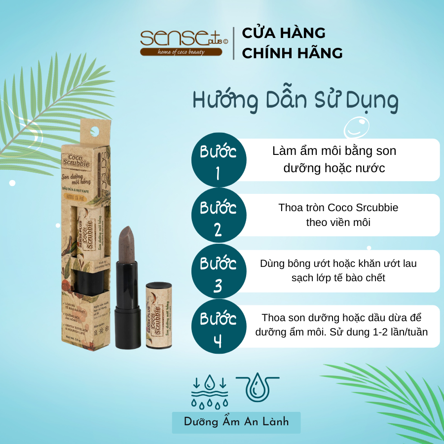 Son tẩy tế bào chết cho môi Coco Scrubbie