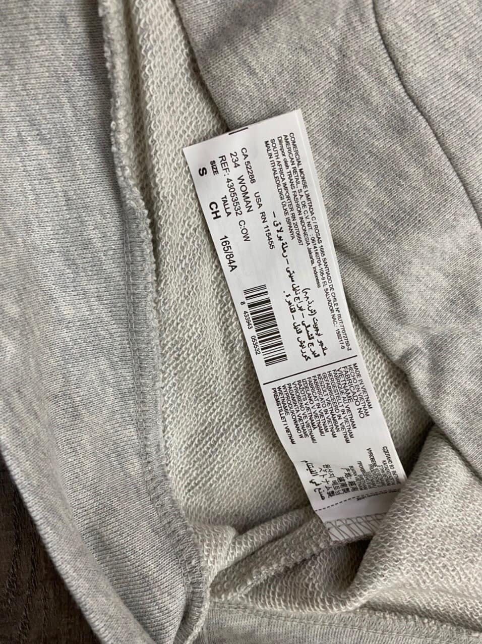 Áo hoodie Mango xuất xịn, chất thun da cá