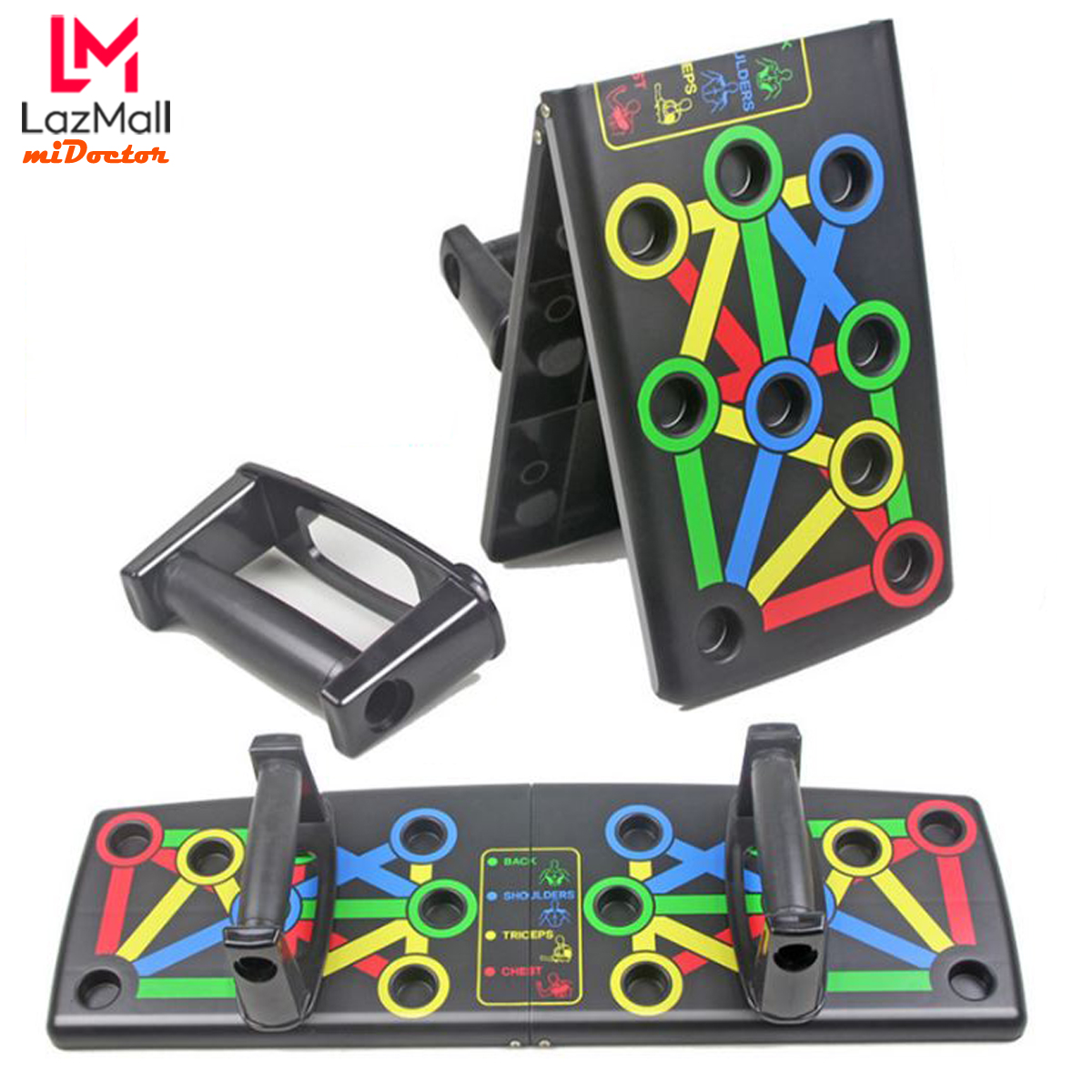 Dụng Cụ Hít Đất Chống Đẩy – Đa Dạng Bài Tập – Nhiều Nút 14 in 1 – Dụng Cụ Chống Đẩy Chính Hãng miDoctor