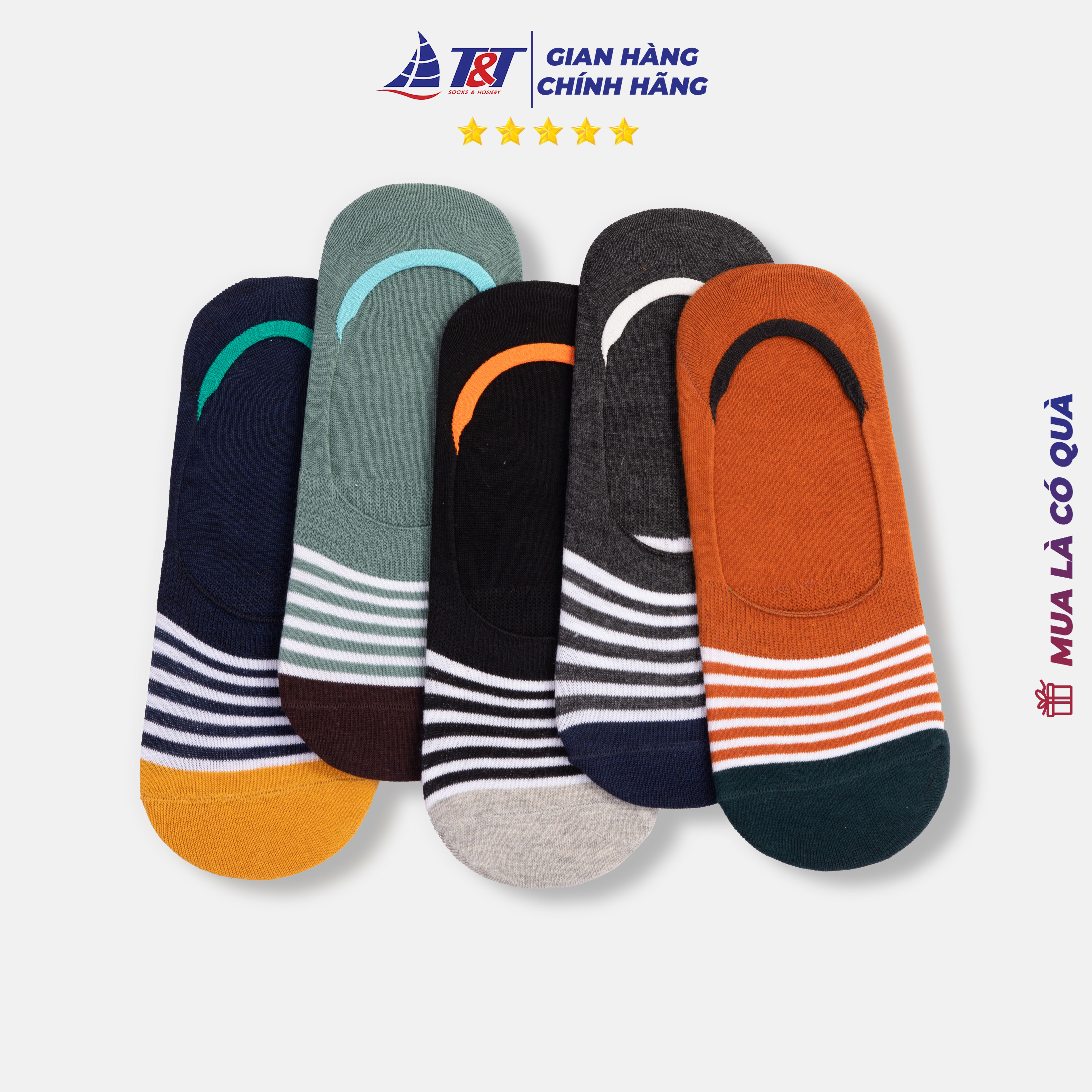 Combo 5 đôi Tất hài nữ T&T Socks- NU31.005