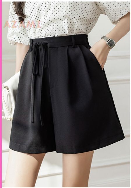 Quần ngố ống rộng dây nơ vải RUBY siêu hot M086