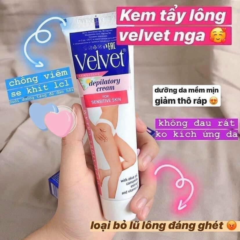 Kem Tẩy Lông Velvet Sensitive Nga 100ml