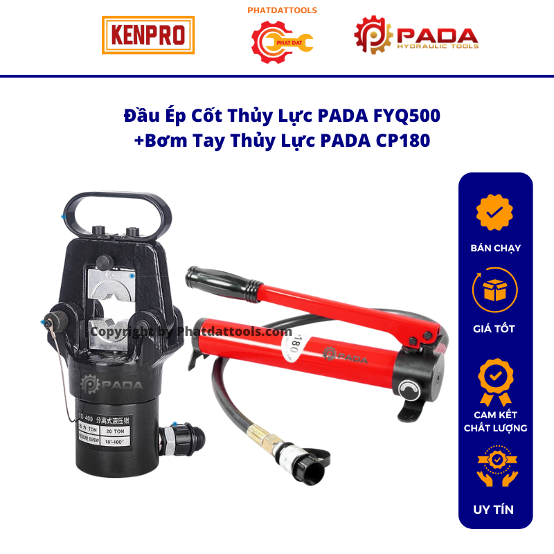 Fyq500 hydraulic core pump combo and hydraulic hand pump cp180-pressing range 16-500mm2