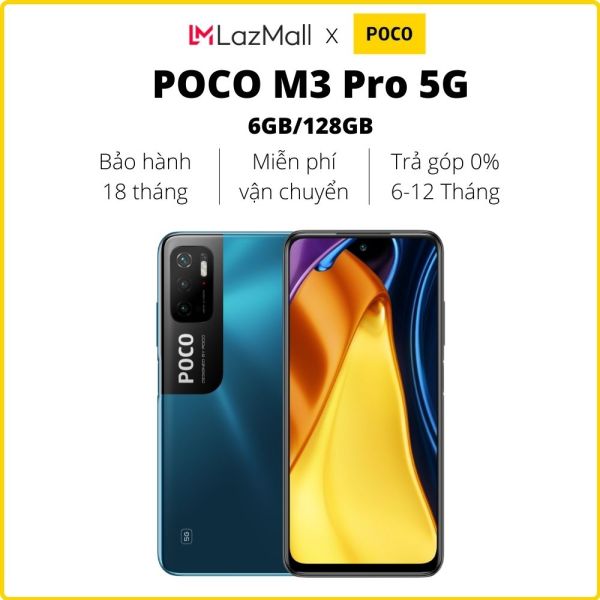 Điện thoại POCO M3 Pro 5G (6GB/128GB) - Hàng chính hãng DGW - Trả góp 0%