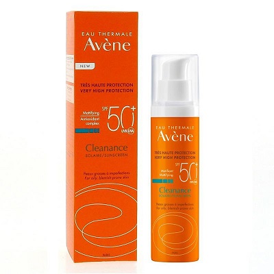 Kem chống nắng Avene Fluide và Cleanance 50ml