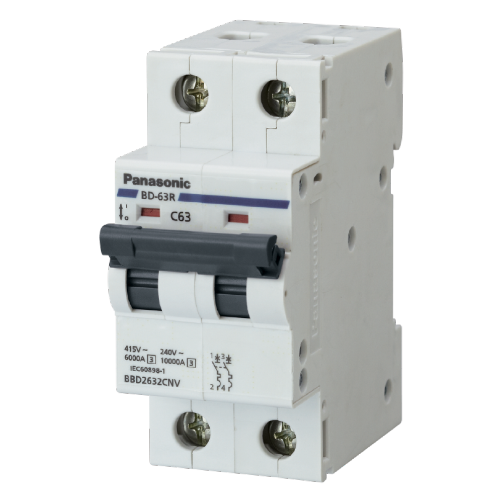 Aptomat 2P 10A, 16A, 20A--63A Panasonic