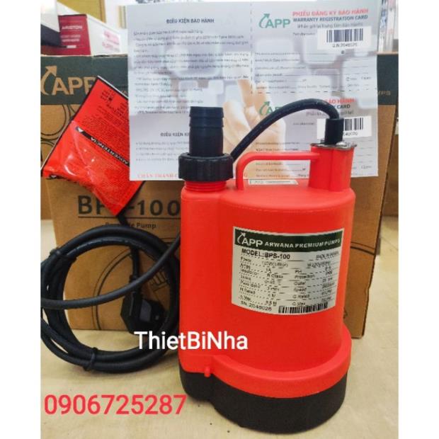 Máy Bơm Chìm APP BPS 100/ BPS-100A (có phao) (220v-100w) chính hãng BH 6 tháng