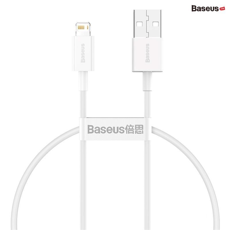Cáp sạc lightning Baseus Superior Series Fast Charging Data Cable cho iPhone / iPad (2.4A, 480Mbps, Fast charge, ABS/ TPE Cable) - Hàng Chính hãng
