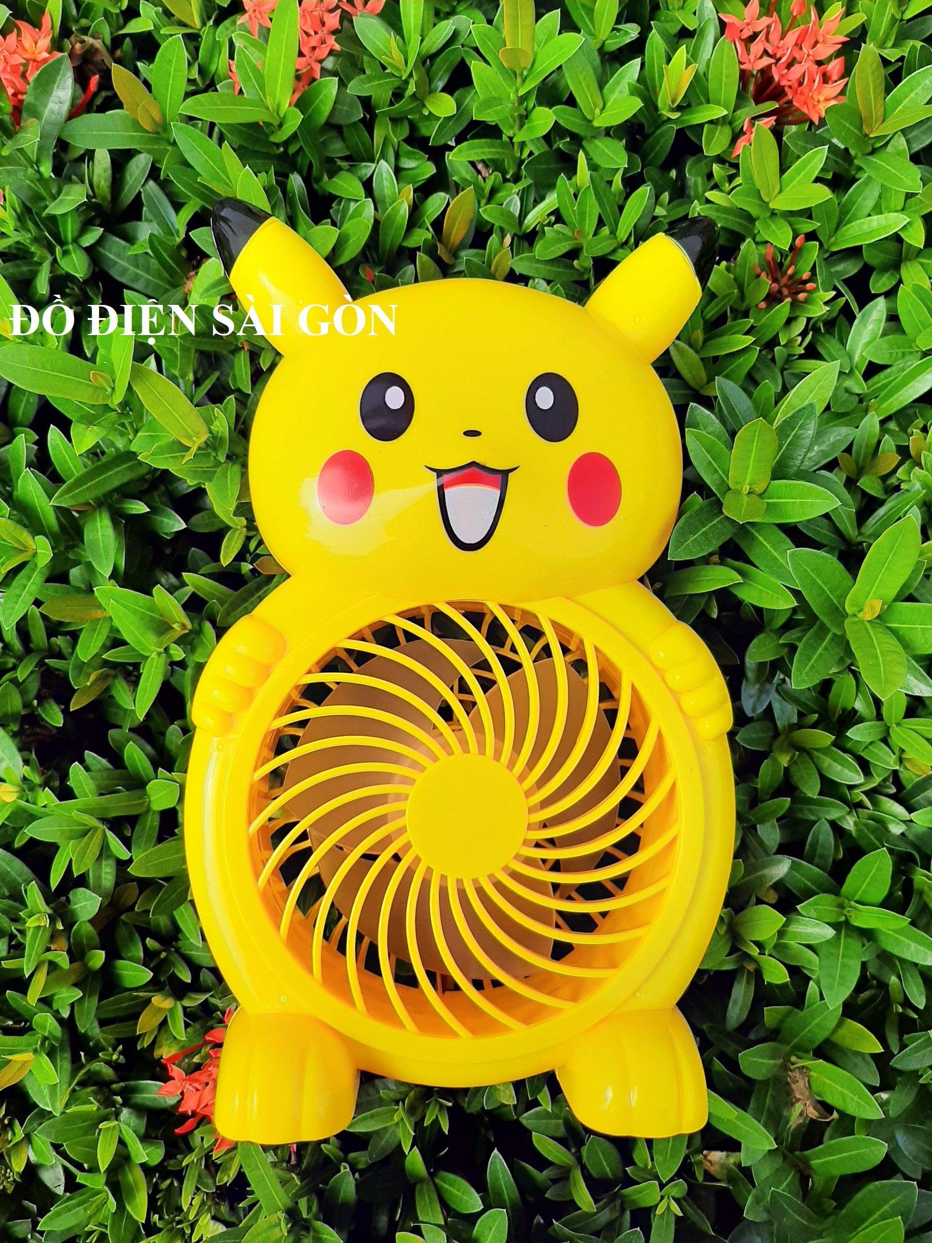 Quạt Bàn Mini Sạc Điện PIKACHU Siêu Mát