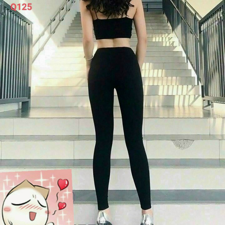 Quần Legging Tregging Ngố , dài Thái Cạp Cao, Nâng Mông, Co Giãn - Quần Leging Học Sinh Hot Trend DÀI