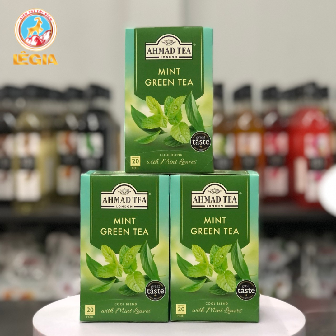 TRÀ XANH AHMAD BẠC HÀ CAY 40G - AHMAD MINT GREEN TEA 40G