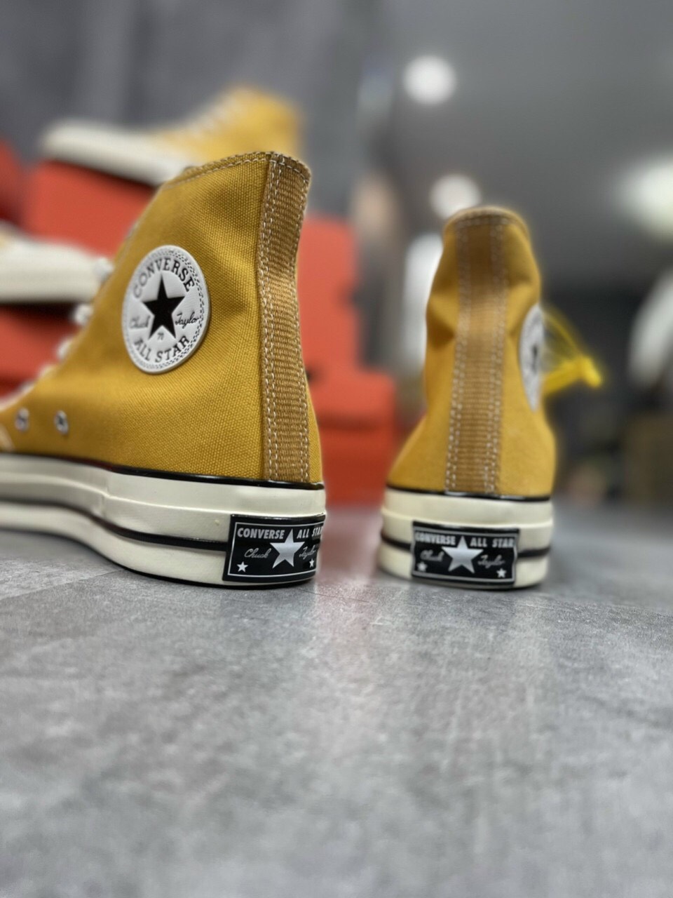Giày Converse chuck 1970s cao cổ màu vàng( Tặng túi cv + bill + tất)
