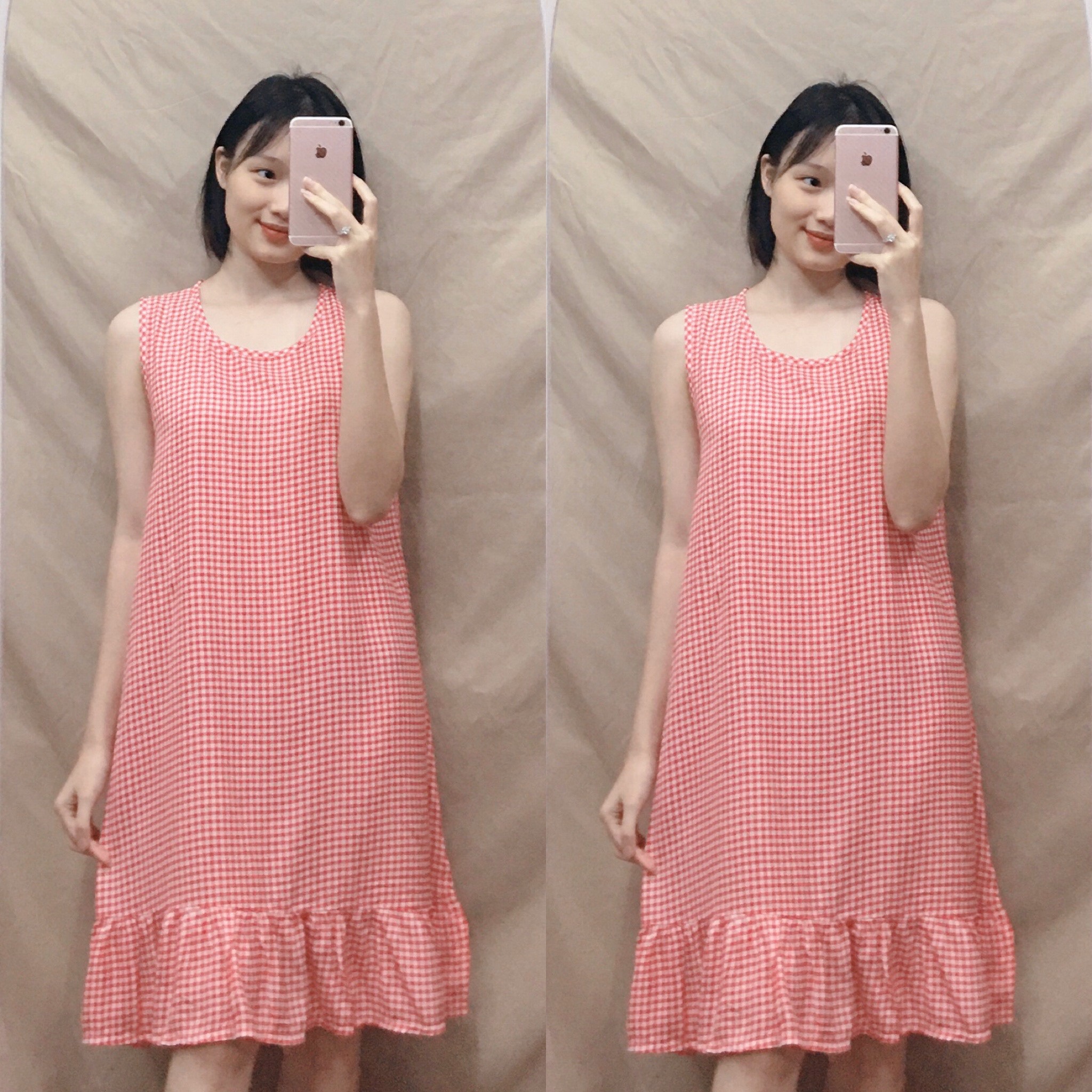 Váy bầu lanh mặc nhà bầu và thời trang