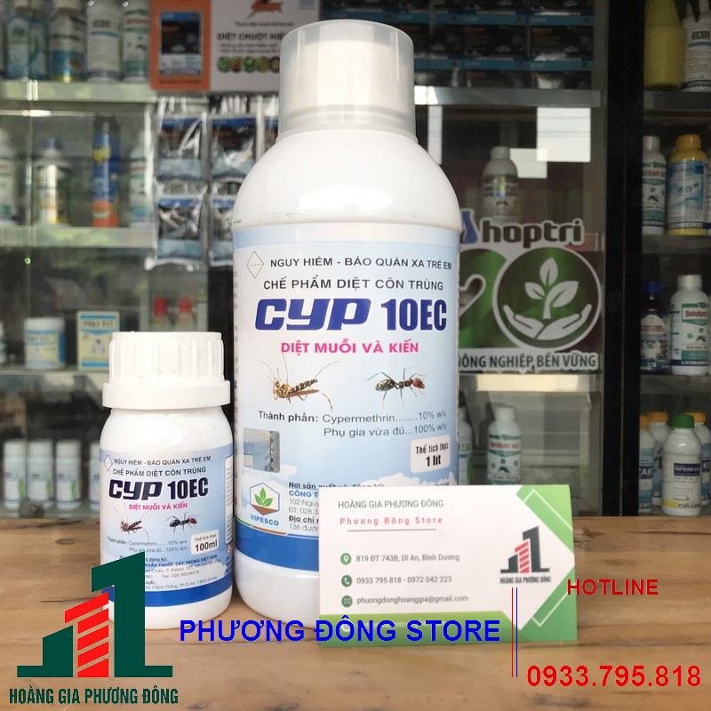 Thuốc diệt muỗi, kiến, gián CYP 10EC (Chai 100ml)