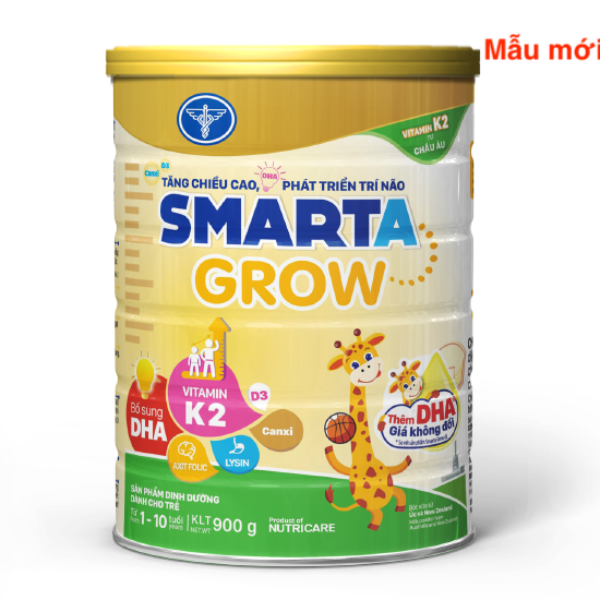 Sữa bột Nutricare Smarta GROW 2+ 900g