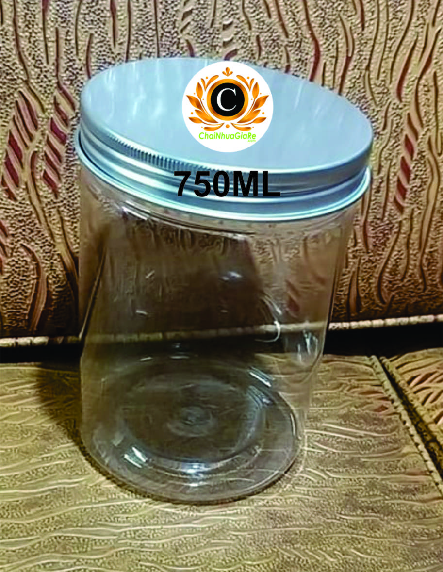 20 HỦ NHỰA PET NẮP BẠC 1000ML