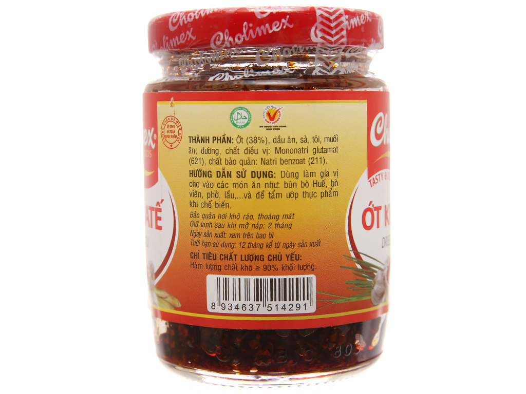 Ớt khô sa tế Cholimex hũ 100g