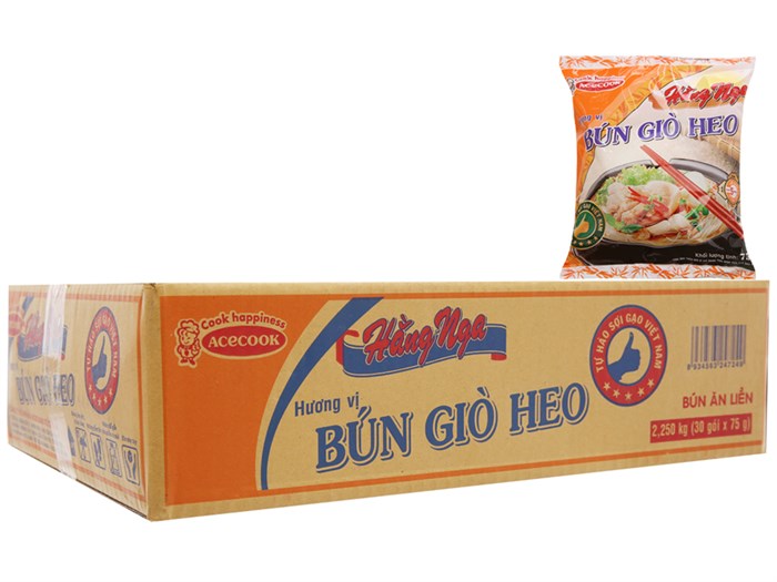 BÚN GIÒ HEO HẰNG NGA 1 THÙNG