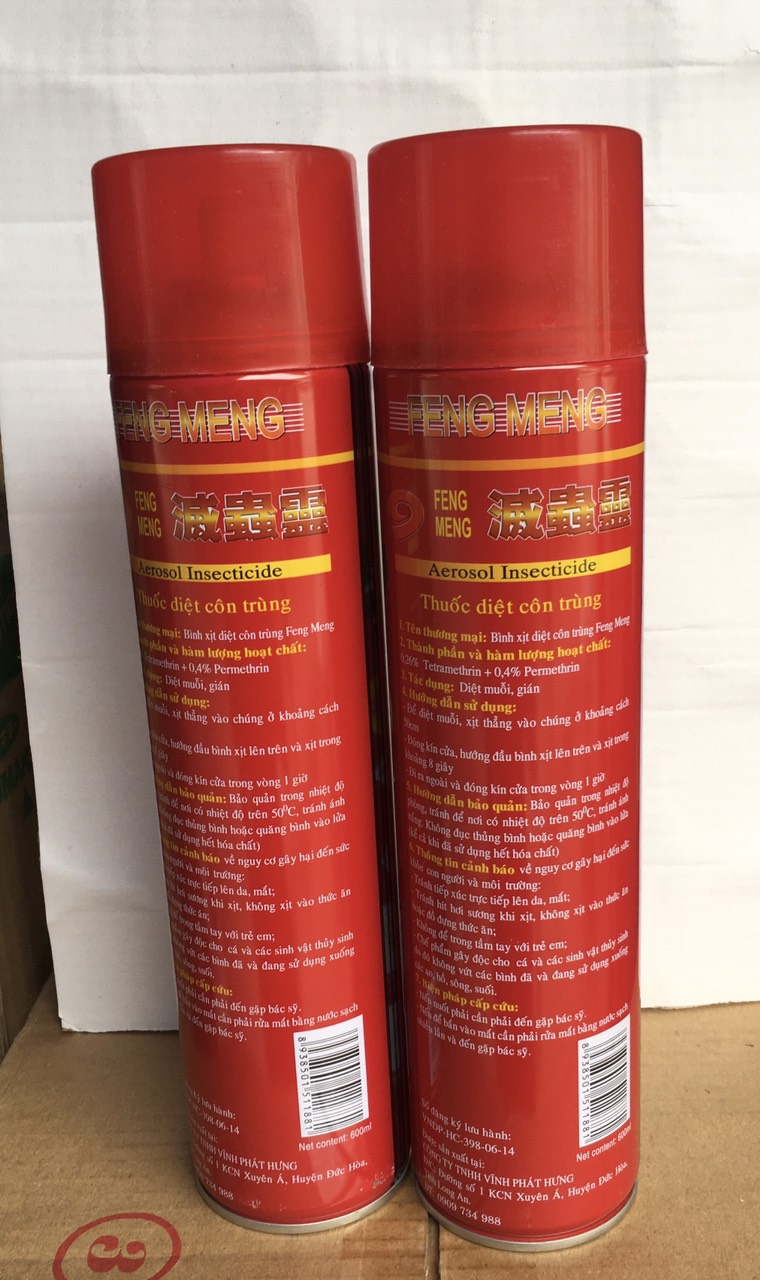 Bình xịt muỗi, kiến, côn trùng WUDIJIAN 600ml