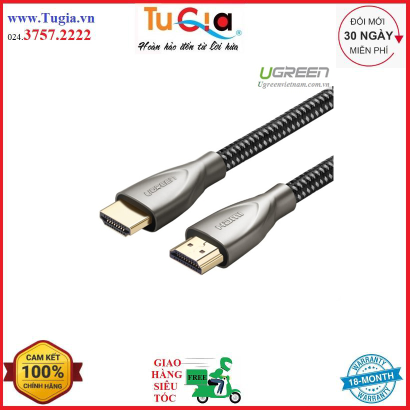 Cáp hdmi 2.0 ugreen 50107 1.5m hàng chính hãng