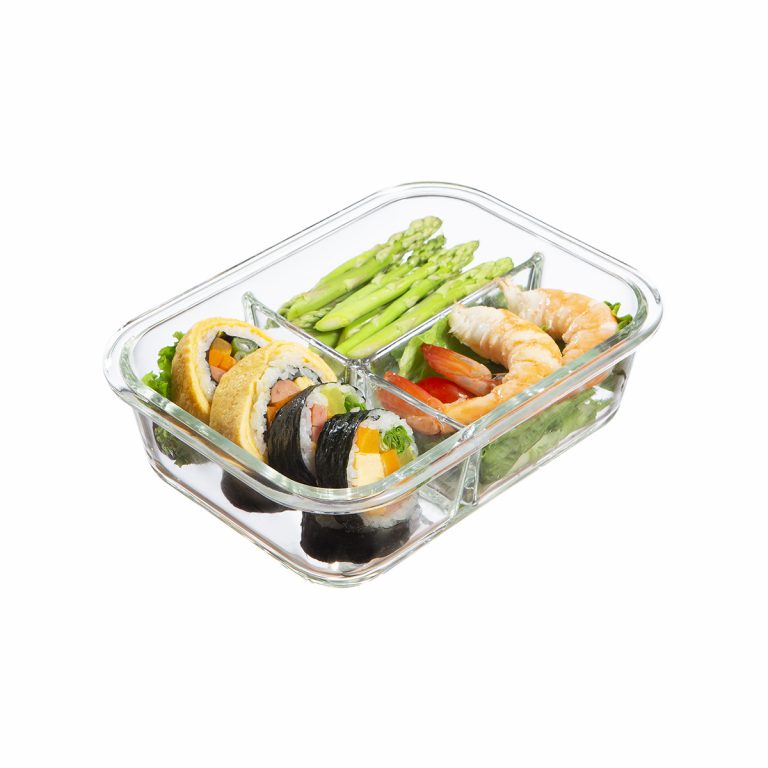 Hộp thủy tinh chữ nhật Nikko 1040 ml (2 ngăn và 3 ngăn)