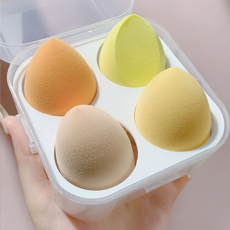 Hộp 4 bông mút tán kem nền