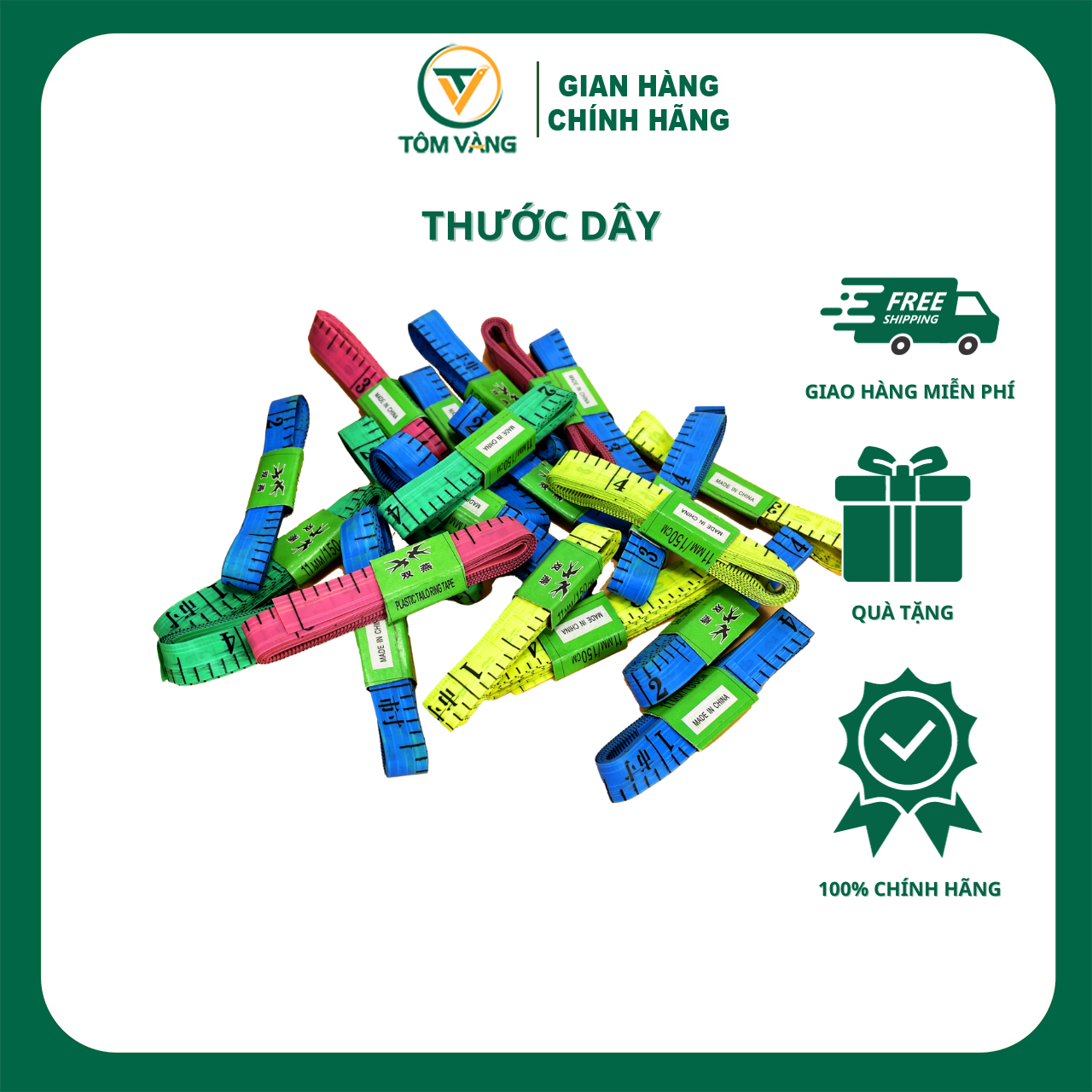 Thước Dây Đo Vòng 3 - 150 cm - Không Bọc Thép