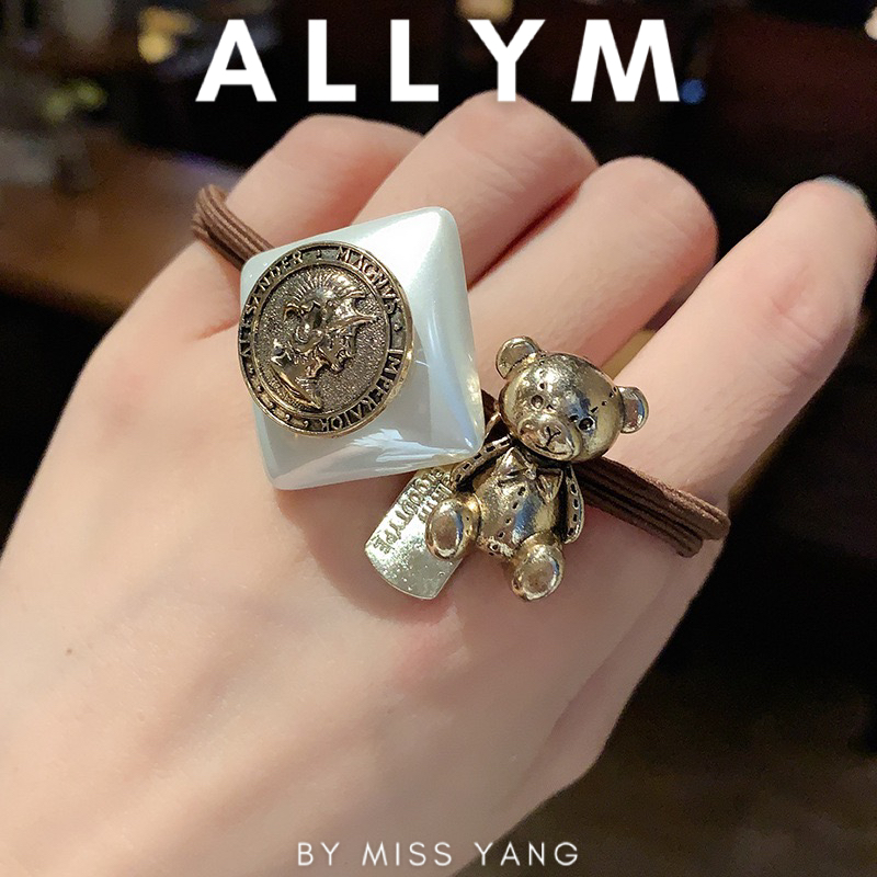 Dây buộc tóc, cột tóc chun hình gấu phong cách Hàn Quốc ALLYM.Accessories