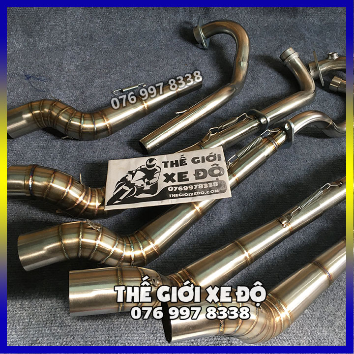 Cổ pô tăng wave, drem, sirius, exciter, winner v1, winner x, raider, satria - cổ pô drag 2 khúc