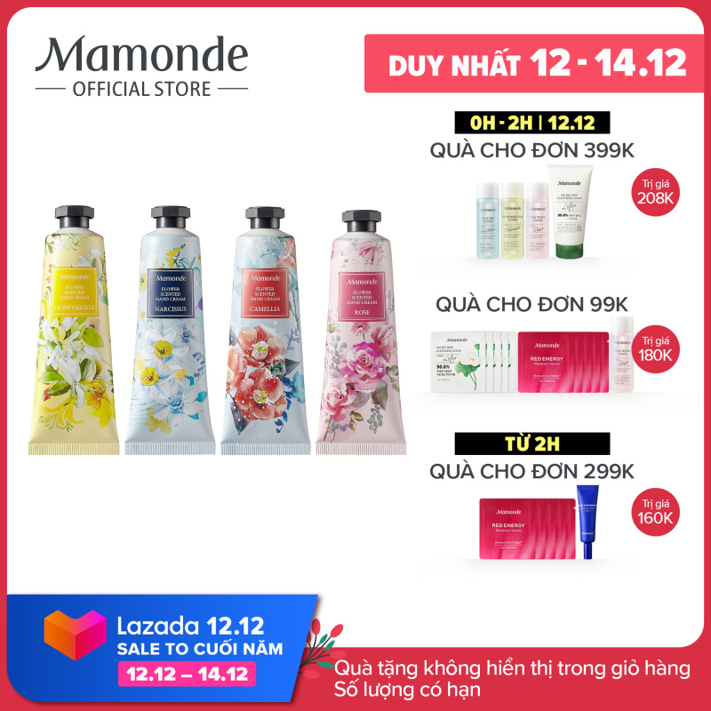 Kem dưỡng da tay hương hoa Mamonde Flower Scented Hand Cream 50ml (nhiều loại)
