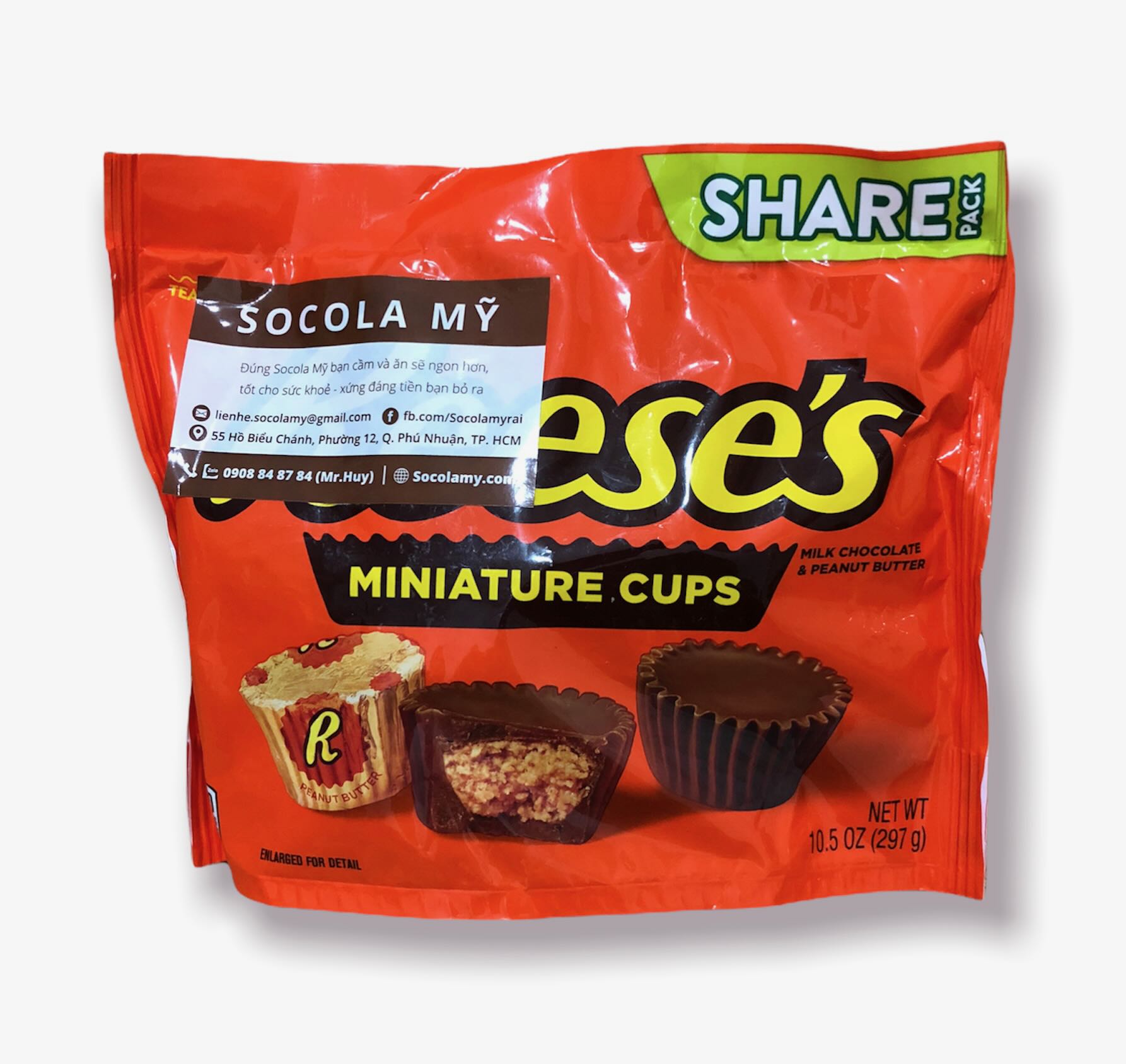 Socola Reeses Bơ Đậu Phộng Bịch - Socola Mỹ