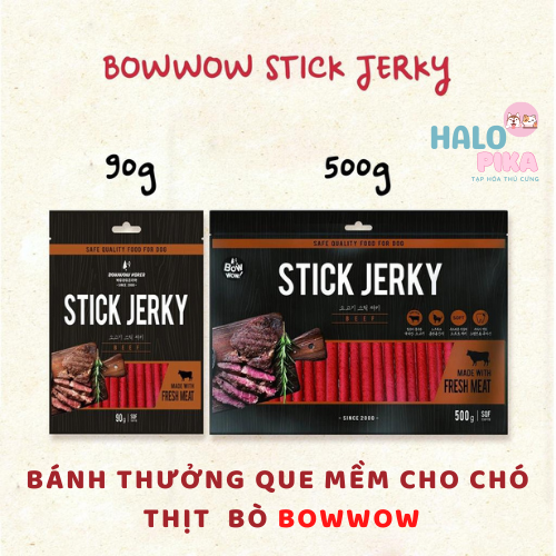 [HCM]Bánh thưởng que mềm cho chó  Thịt  Bò BOWWOW