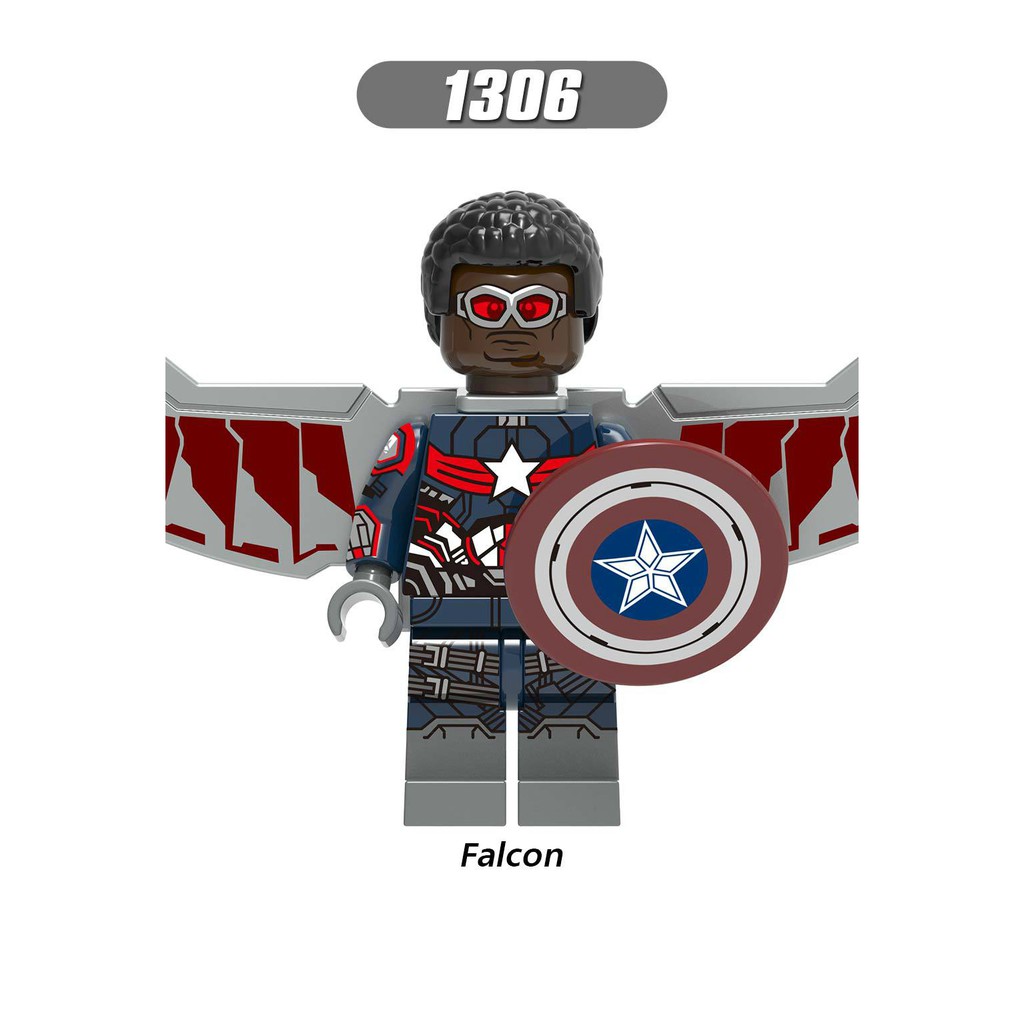 Mini siêu anh hùng endgame pepper gamora wasp war machine captian falcon x0263 x1307 x1309 x1310