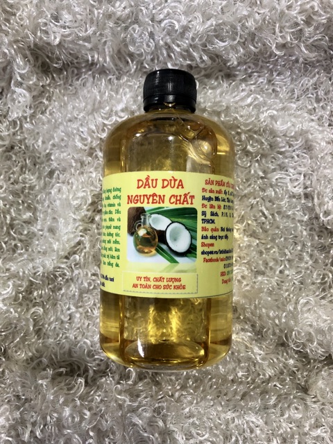[Giá tốt] Dầu Dừa Nguyên Chất Handmade 500ml