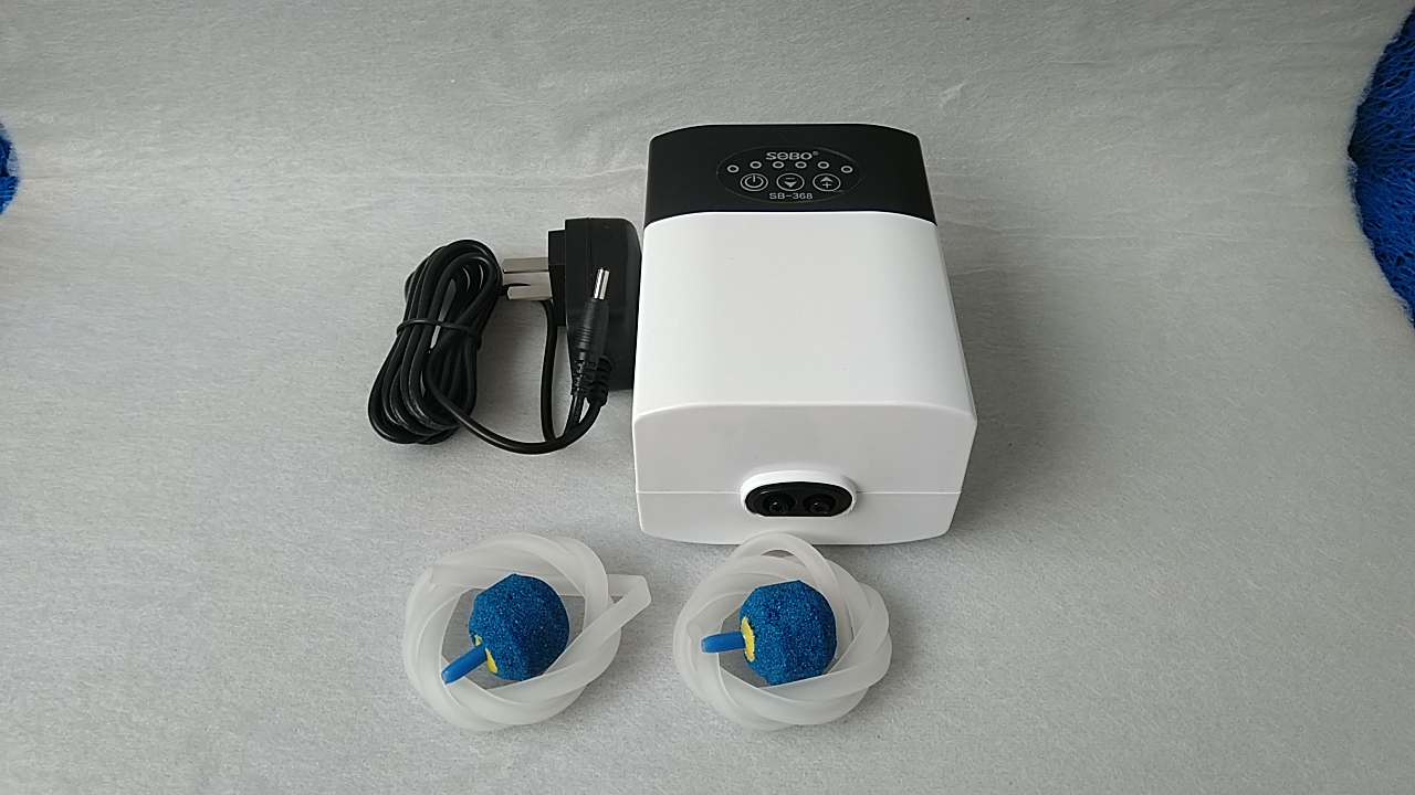 Máy sủi khí Oxy tích điện SOBO dùng cho hồ cá [SB-168-268-368-468-568].