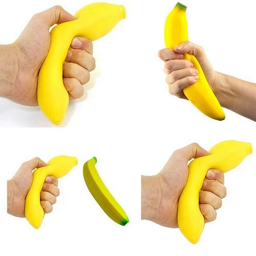 Đồ chơi Squishy hình quả chuối, bóp để giảm căng thẳng