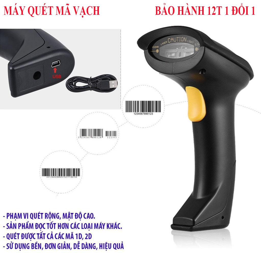 Đầu đọc mã vạch,Quét mã vạch,Máy Bắn Mã Vạch,Quét Mã Vạch,Máy Đọc Mã Vạch Wireless ,Mua Ngay Máy bắn Mã Vạch Sản Phẩm chất lượng cao,hàng cao cấp nhập khẩu(Loại tốt).BH 1 năm 1 đổi 1 bởi TECH 365.